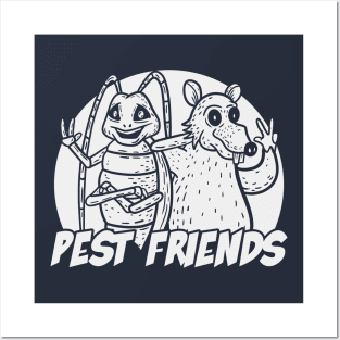 Pest Friends (Mono) Posters and Art